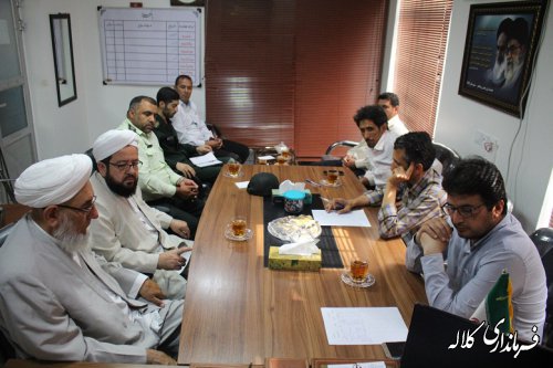 جلسه هماهنگی استقبال از خادمین حرم  امام رضا(ع) در بخش پیشکمر برگزار شد