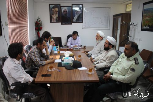 جلسه هماهنگی استقبال از خادمین حرم  امام رضا(ع) در بخش پیشکمر برگزار شد