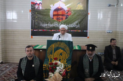 برگزرای مراسم استقبال از خدام رضوی در بخش پیشکمر