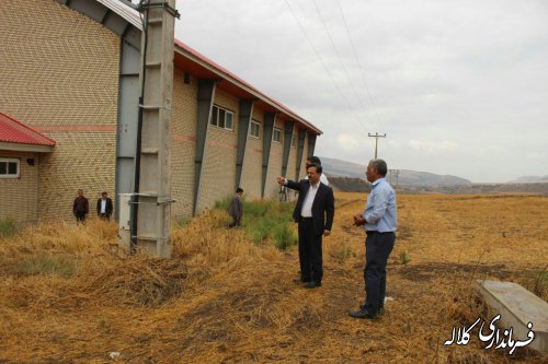 بازدید فرماندار کلاله از آماده سازی سالن ورزشی روستای قره یسر