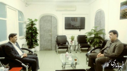 نشست فرماندار کلاله بامدیرعامل شرکت آب و فاضلاب روستایی استان
