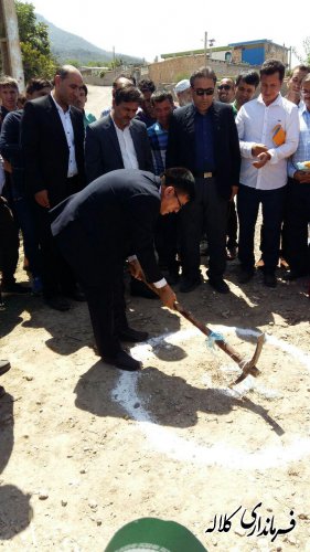 کلنگ عملیات زيرسازي معابر روستاي زاوپايين به زمین زده شد.
