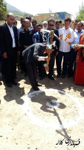 کلنگ عملیات زيرسازي معابر روستاي زاوپايين به زمین زده شد.
