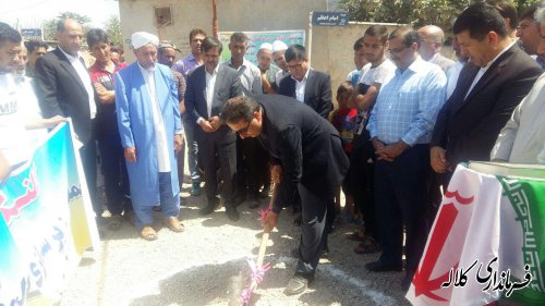  کلنگ  اسفالت و  زيرسازي معابر روستاي قودنه بالا به زمین زده شد.