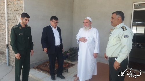 حضور بخشدارپیشکمر در نماز جمعه عزیزآباد به مناسبت هفته دولت