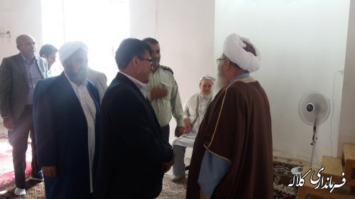 حضور بخشدارپیشکمر در نماز جمعه عزیزآباد به مناسبت هفته دولت