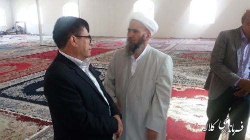 حضور بخشدارپیشکمر در نماز جمعه عزیزآباد به مناسبت هفته دولت