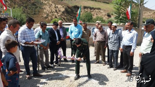 مراسم کلنگ زنی عملیات زیرسازی و آسفالت معابر روستای قره یسرپایین بخش پیشکمر