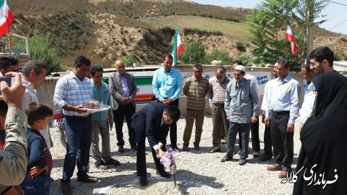 مراسم کلنگ زنی عملیات زیرسازی و آسفالت معابر روستای قره یسرپایین بخش پیشکمر