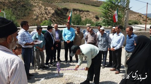 مراسم کلنگ زنی عملیات زیرسازی و آسفالت معابر روستای قره یسرپایین بخش پیشکمر
