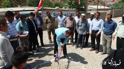 مراسم کلنگ زنی عملیات زیرسازی و آسفالت معابر روستای قره یسرپایین بخش پیشکمر