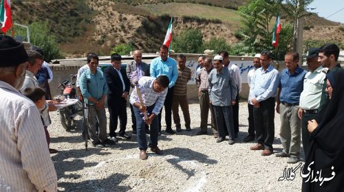 مراسم کلنگ زنی عملیات زیرسازی و آسفالت معابر روستای قره یسرپایین بخش پیشکمر