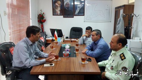 بازدید فرماندار کلاله از بخشداری پیشکمر