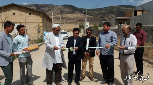 افتتاحیه کانال بتنی هدایت آبهای سطحی روستای قرانکی جنگل بخش پیشکمر