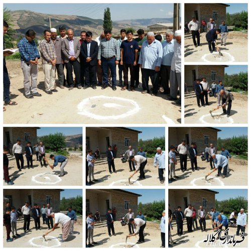 مراسم کلنگ زنی عملیات زیرسازی و آسفالت معابر روستای توتلی تمک با حضور بخشدار پیشکمر