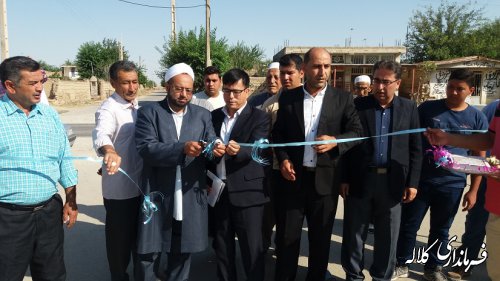 افتتاح اجرای طرح هادی، بهسازی معابر روستای کولی بایندر بخش پیشکمر