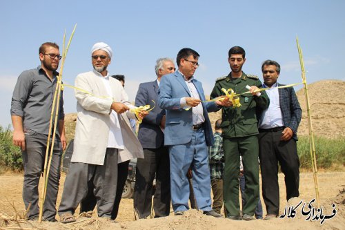بمناسبت هفته دولت؛ افتتاح لای روبی رودخانه گرگان رود روستای آقیاجی بخش پیشکمر