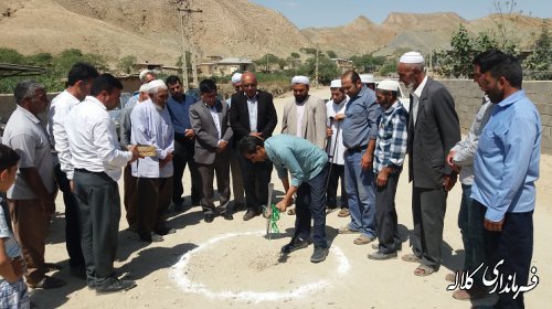مراسم کلنگ زنی اجرای عملیات زیرسازی و آسفالت معابر روستای قره آغاچ بخش پیشکمر