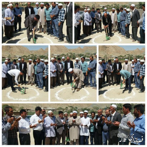 مراسم کلنگ زنی اجرای عملیات زیرسازی و آسفالت معابر روستای قره آغاچ بخش پیشکمر