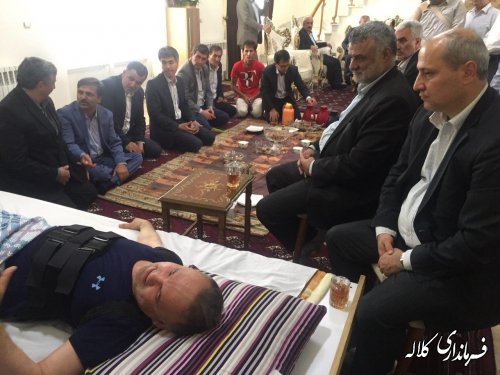 عیادت وزیرجهادکشاورزی و استاندارگلستان با مهندس غراوی نماینده شرق استان