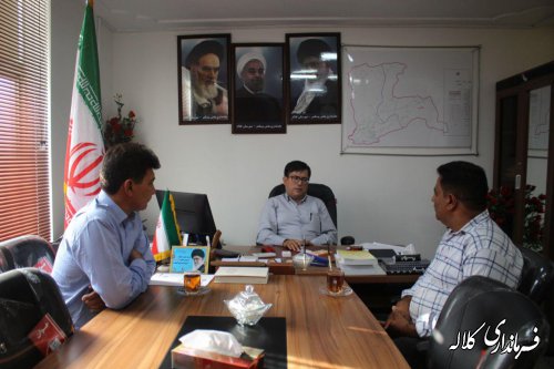 نشست بخشدار پیشکمر با مدیرعامل و رئیس هیئت مدیره شرکت تعاونی دهیاران بخش پیشکمر