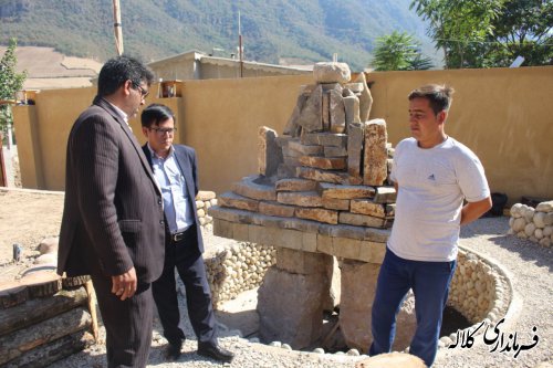 بازدید بخشدار پیشکمر از اقامتگاه بوم گردی حافظ روستای زاو بالا 