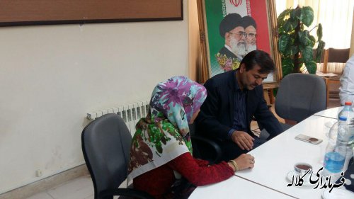 فرماندار کلاله به صورت چهره به چهره با شهروندان دیدار کرد.