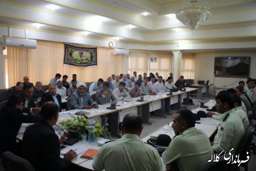 پنجمین جلسه مشترک دهیاران شهرستان برگزار شد