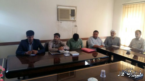 نشست فرماندار کلاله با دهیار و رئیس شورای برخی روستاهای شهرستان