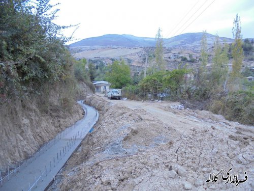 بازدید بخشدار پیشکمر از هدایت کانال آبهای سطحی روستای کورلر