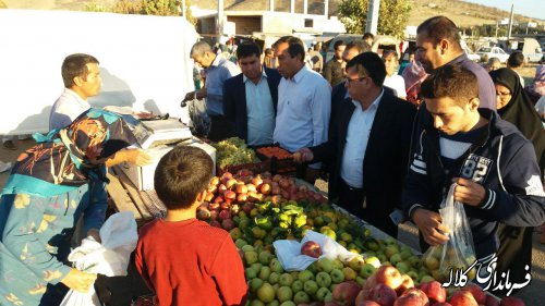 بازدید بخشدار پیشکمر از بازار هفتگی