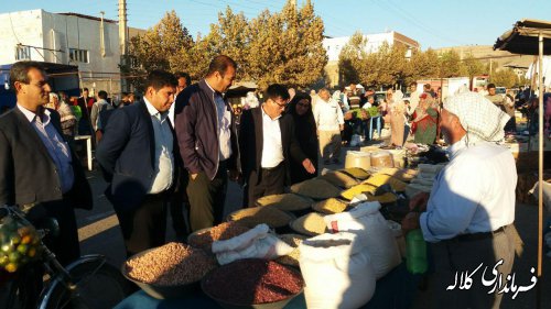 بازدید بخشدار پیشکمر از بازار هفتگی