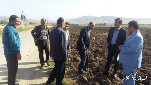 بازدید فرماندار کلاله از جاده روستای باینال_خمبر آباد شهرستان