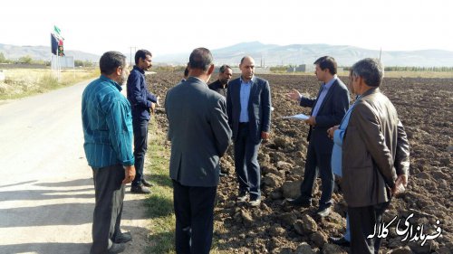 بازدید فرماندار کلاله از جاده روستای باینال_خمبر آباد شهرستان