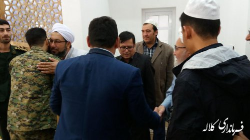 حضور بخشدارپیشکمر در مراسم مولودی خوانی روستای عزیزآباد