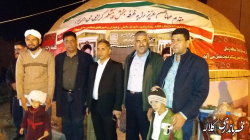 غرفه بخش پیشکمر در جشنواره بین المللی فرهنگ و اقوام گنبد