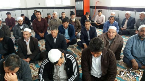 حضور بخشدار پیشکمر در مراسم مولود خوانی شهرفراغی