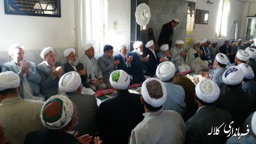 حضور بخشدار پیشکمر در مراسم مولودی خوانی روستاهای یل چشمه سفلی و جدید