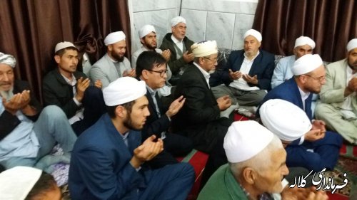 حضور بخشدار پیشکمر در مراسم مولودی خوانی روستاهای یل چشمه سفلی و جدید