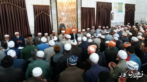 حضور بخشدار پیشکمر در مراسم مولودی خوانی روستاهای یل چشمه سفلی و جدید