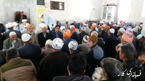 حضور بخشدار پیشکمر در مراسم مولودی خوانی روستاهای یل چشمه سفلی و جدید