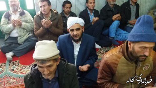 حضور بخشدار پیشکمر در مراسم مولودی خوانی روستاهای یل چشمه سفلی و جدید