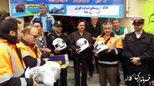 گردهمایی ارتقاء فرهنگ ایمنی و تردد موتور سواران و عابرین پیاده در شهرستان کلاله برگزار شد