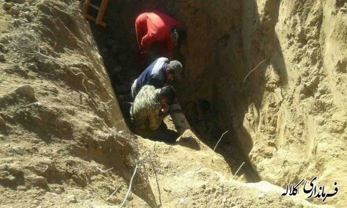 مانور امدادی شرکت گاز شهرستان کلاله اجرا شد