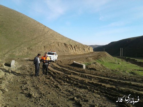 بازدید فرماندار کلاله از جاده روستاهای چالجه و قویجق شهرستان