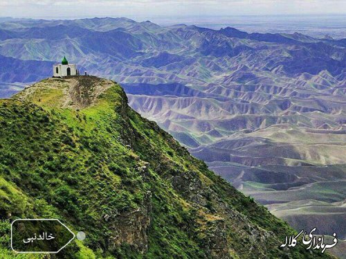 مسیر باقیمانده جاده کلاله به مزار خالدنبی (ع) آسفالت شد