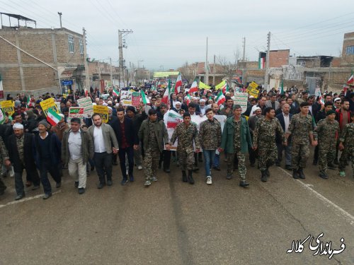 گزارش تصویری/ راهپیمایی 22 بهمن در بخش پیشکمر