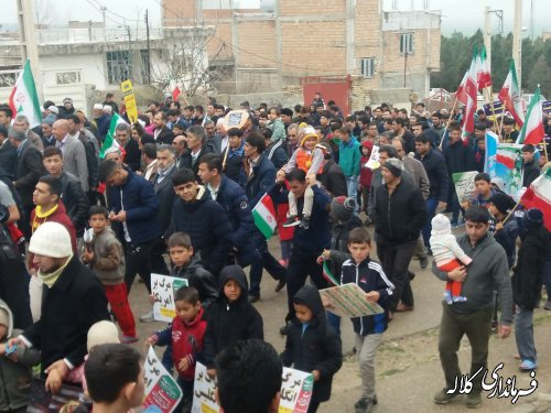 گزارش تصویری/ راهپیمایی 22 بهمن در بخش پیشکمر