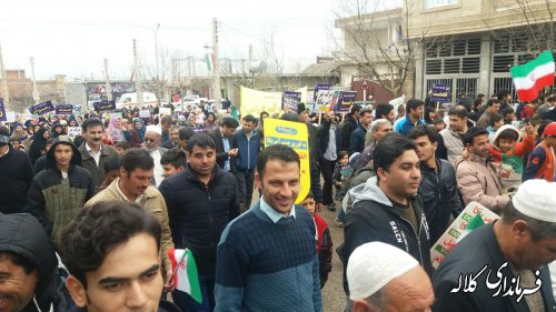 گزارش تصویری/ راهپیمایی 22 بهمن در بخش پیشکمر