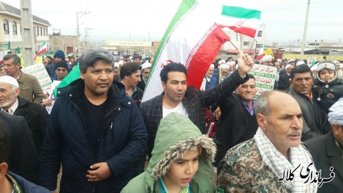 گزارش تصویری/ راهپیمایی 22 بهمن در بخش پیشکمر